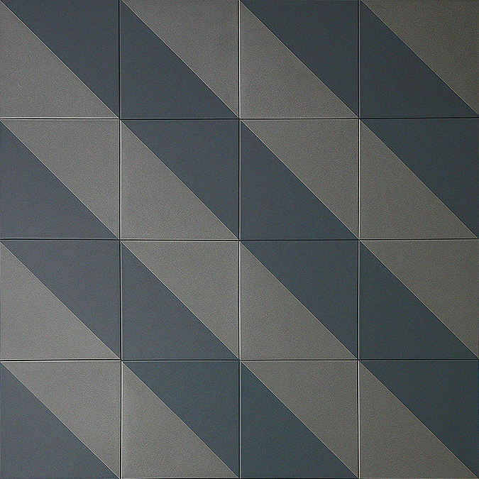 Stonehouse Studio Pinnacle Ink & Charcoal Geometric Patterned Tiles