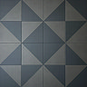 Stonehouse Studio Pinnacle Ink & Charcoal Geometric Patterned Tiles