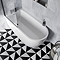 Stonehouse Studio Pinnacle Jet Geometric Patterned Tiles - 225 x 225mm