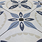 Stonehouse Studio Porto Blue Encaustic Effect Tiles - 225 x 225mm