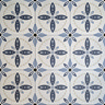 Stonehouse Studio Porto Blue Encaustic Effect Tiles - 225 x 225mm