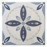 Stonehouse Studio Porto Blue Encaustic Effect Tiles - 225 x 225mm