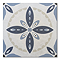 Stonehouse Studio Porto Blue Encaustic Effect Tiles - 225 x 225mm
