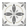 Stonehouse Studio Porto Charcoal Encaustic Effect Tiles - 225 x 225mm