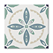 Stonehouse Studio Porto Teal Encaustic Effect Tiles - 225 x 225mm