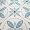 Stonehouse Studio Porto Teal Encaustic Effect Tiles - 225 x 225mm