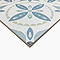 Stonehouse Studio Porto Teal Encaustic Effect Tiles - 225 x 225mm