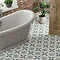 Stonehouse Studio Porto Teal Encaustic Effect Tiles - 225 x 225mm