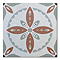 Stonehouse Studio Porto Terracotta Encaustic Effect Tiles - 225 x 225mm