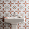 Stonehouse Studio Porto Terracotta Encaustic Effect Tiles - 225 x 225mm