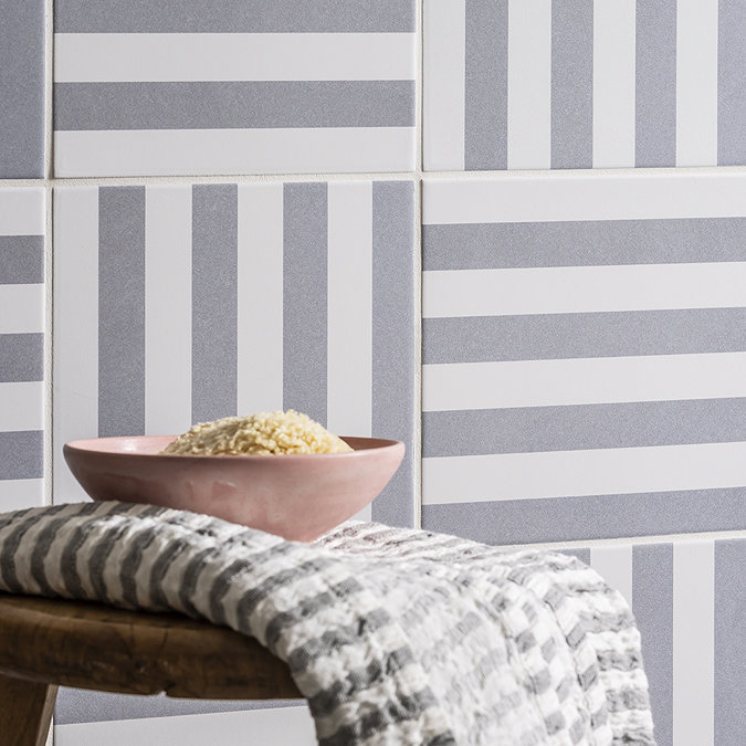 Stonehouse Studio Positano Deck Chair Dove Grey Wall and Floor Tiles - 225 x 225mm