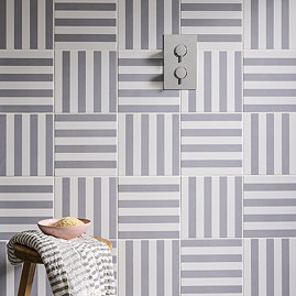 Stonehouse Studio Positano Deck Chair Dove Grey Wall and Floor Tiles - 225 x 225mm