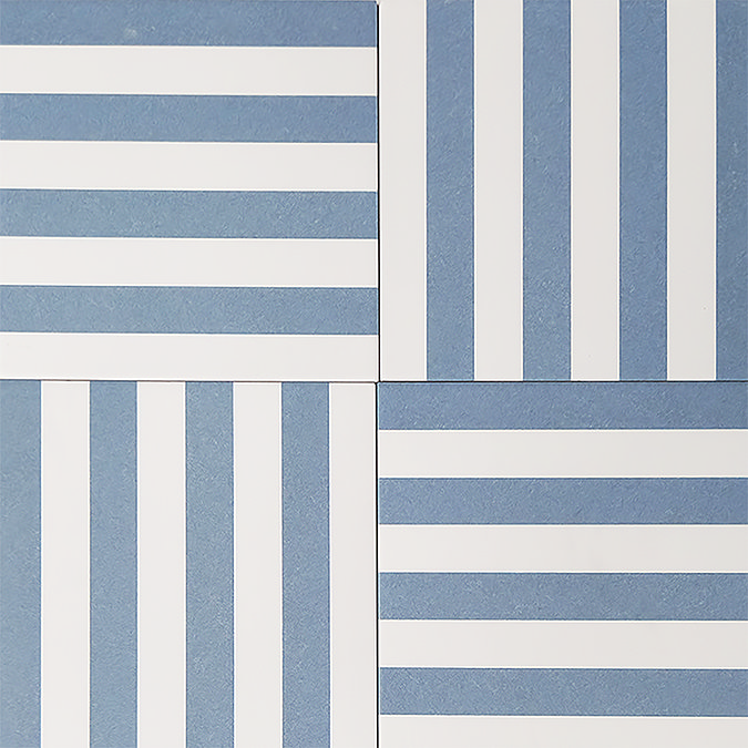 Stonehouse Studio Positano Deck Chair Ocean Blue Wall and Floor Tiles - 225 x 225mm
