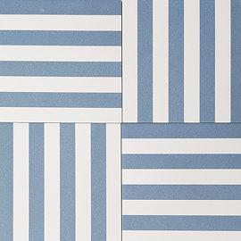 Stonehouse Studio Positano Deck Chair Ocean Blue Wall and Floor Tiles - 225 x 225mm