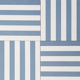 Stonehouse Studio Positano Deck Chair Ocean Blue Wall and Floor Tiles - 225 x 225mm