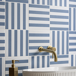 Stonehouse Studio Positano Deck Chair Ocean Blue Wall and Floor Tiles - 225 x 225mm