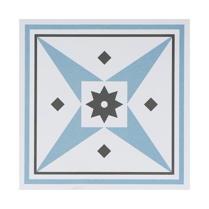 Stonehouse Studio Prague Pacific Patterned Wall and Floor Tiles - 225 x 225mm