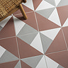 Stonehouse Studio Prism Blush Geometric Patterned Wall and Floor Tiles - 225 x 225mm