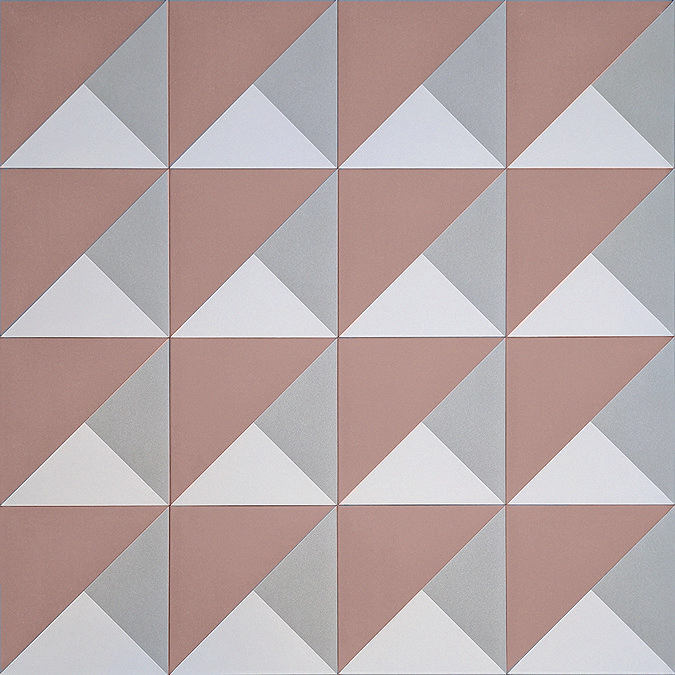 Stonehouse Studio Prism Blush Geometric Patterned Wall and Floor Tiles - 225 x 225mm