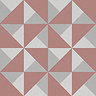 Stonehouse Studio Prism Blush Geometric Patterned Wall and Floor Tiles - 225 x 225mm