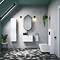 Stonehouse Studio Prism Jet Geometric Patterned Wall and Floor Tiles - 225 x 225mm