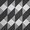 Stonehouse Studio Prism Jet Geometric Patterned Wall and Floor Tiles - 225 x 225mm