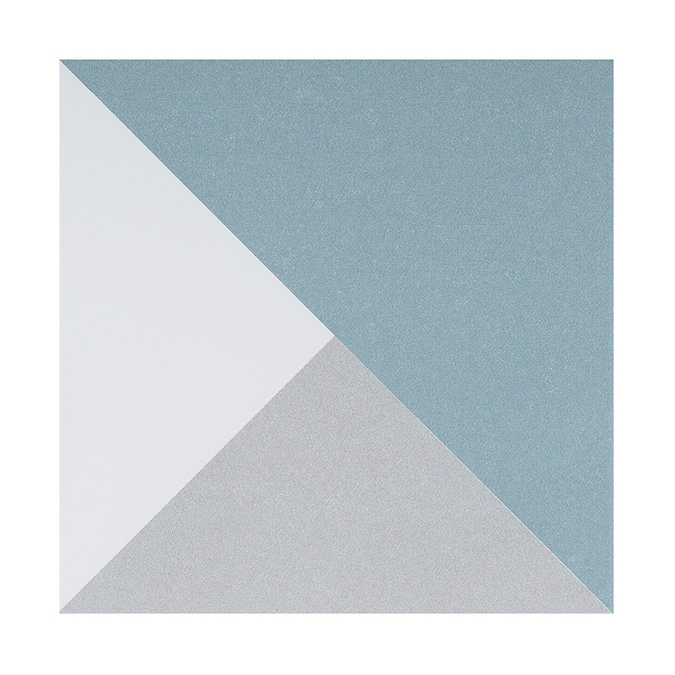 Stonehouse Studio Prism Teal Geometric Patterned Wall and Floor Tiles - 225 x 225mm