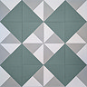Stonehouse Studio Prism Teal Geometric Patterned Wall and Floor Tiles - 225 x 225mm