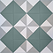 Stonehouse Studio Prism Teal Geometric Patterned Wall and Floor Tiles - 225 x 225mm
