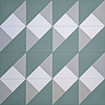 Stonehouse Studio Prism Teal Geometric Patterned Wall and Floor Tiles - 225 x 225mm