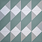 Stonehouse Studio Prism Teal Geometric Patterned Wall and Floor Tiles - 225 x 225mm
