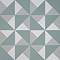 Stonehouse Studio Prism Teal Geometric Patterned Wall and Floor Tiles - 225 x 225mm