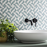 Stonehouse Studio Quattro Aqua Geometric Patterned Wall and Floor Tiles - 225 x 225mm