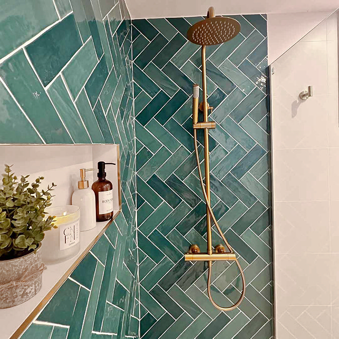 Stonehouse Studio Retford Turquoise Gloss Wall Tiles - 75 x 230mm