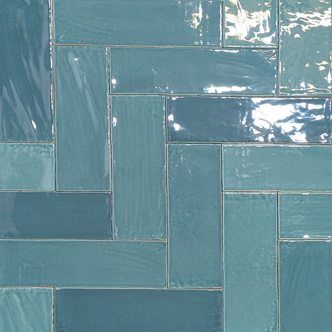 Stonehouse Studio Retford Turquoise Gloss Wall Tiles - 75 x 230mm