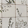 Stonehouse Studio Retford Floral Green Gloss Wall Tiles - 150 x 150mm