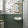 Stonehouse Studio Retford Floral Green Gloss Wall Tiles - 150 x 150mm