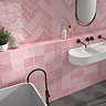 Stonehouse Studio Retford Pink Gloss Wall Tiles - 150 x 150mm