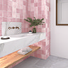 Stonehouse Studio Retford Pink Gloss Wall Tiles - 150 x 150mm