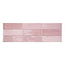 Retford Pink Gloss Wall Tiles - 75 x 230mm  Profile Large Image