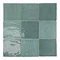 Retford Turquoise Gloss Wall Tiles - 150 x 150mm  Profile Large Image