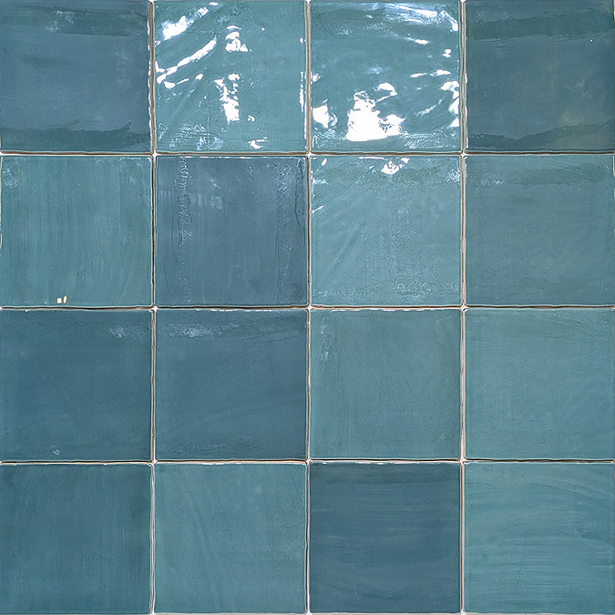 Stonehouse Studio Retford Turquoise Gloss Wall Tiles - 150 x 150mm