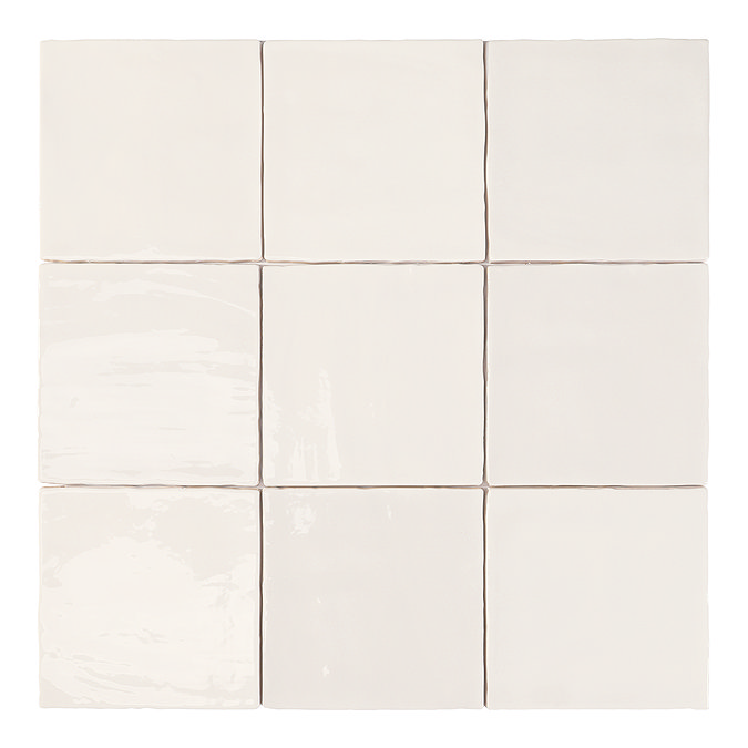 Stonehouse Studio Retford White Gloss Wall Tiles - 150 x 150mm