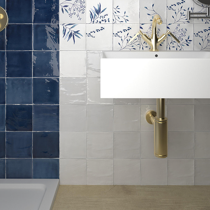 Stonehouse Studio Retford White Gloss Wall Tiles - 150 x 150mm
