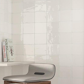 Stonehouse Studio Retford White Gloss Wall Tiles - 150 x 150mm