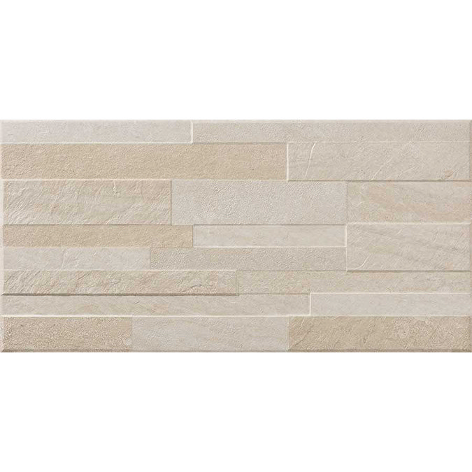Runda Beige Split Face Tiles - 303 x 613mm Profile Large Image