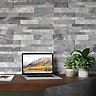 Runda Grey Slate Effect Split Face Tiles - 303 x 613mm Large Image