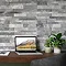 Runda Grey Slate Effect Split Face Tiles - 303 x 613mm Large Image