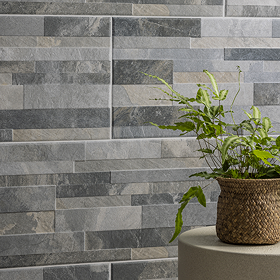 Stonehouse Studio Runda Mixed Slate Effect Split Face Tiles - 303 x 613mm