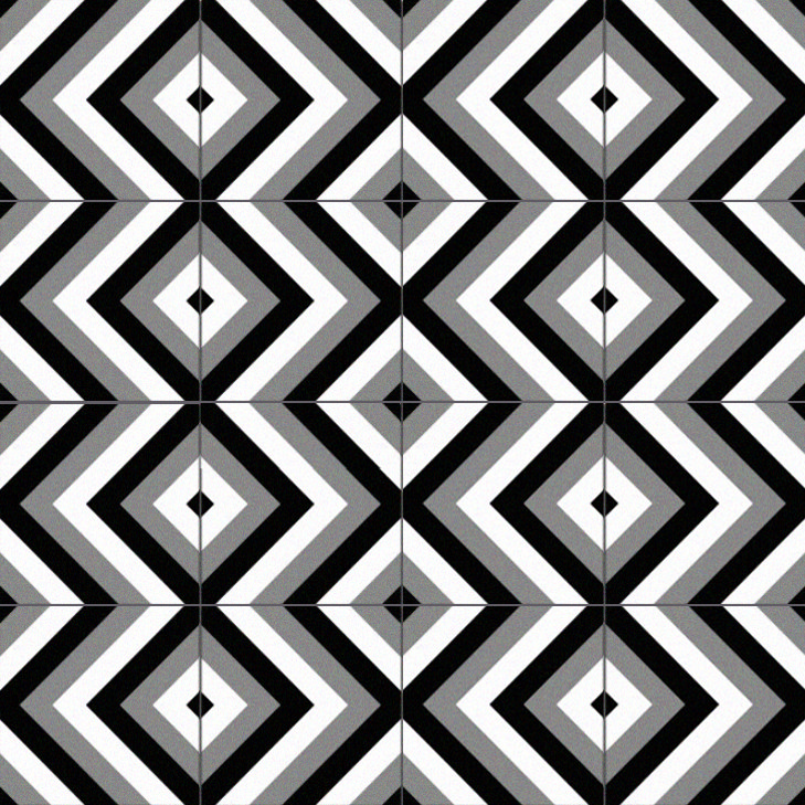 Stonehouse Studio Samba Charcoal Wall & Floor Tiles - 225 x 225mm